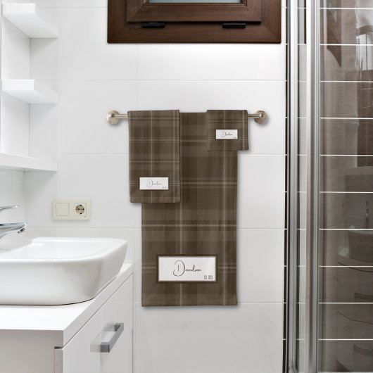 Modern Pset Brunette Bath-handdoekset Bad Handdoek