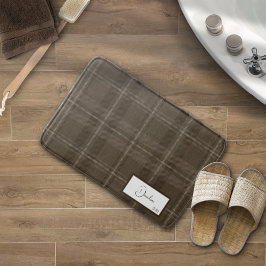 Modern Pset Brunette Bath Mat