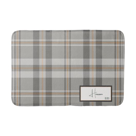 Modern Pset Cloud Gray Bath Mat (Voorkant)