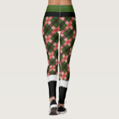Modern Pset Elf Santa Costume Cute Fun kerst Leggings (Achterkant)