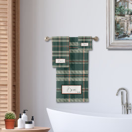 Modern Pset Juniper Bath Towel Set Bad Handdoek