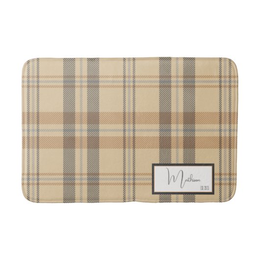 Modern Pset Parchment Bath Mat (Voorkant)