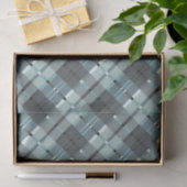 Modern Pset Pattern in Blue and Grey Tissuepapier (Geschenk)