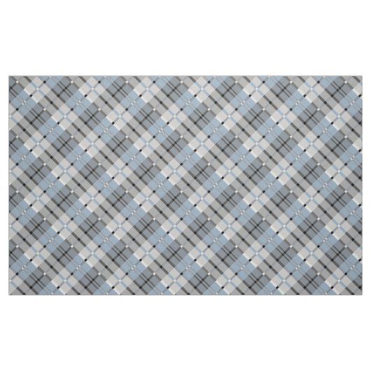 Modern Pset Pattern Light Blue and Grey Stof (Fat Quarter)