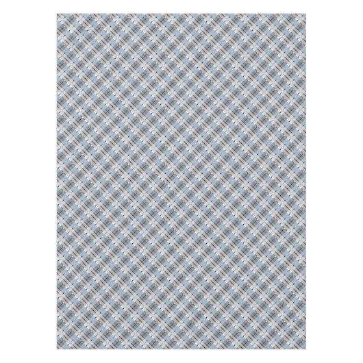 Modern Pset Pattern Light Blue and Grey Tafelkleed (Voorkant)