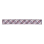 Modern Pset Pattern Plum and Lavender Grosgrain Lint (Voorkant)