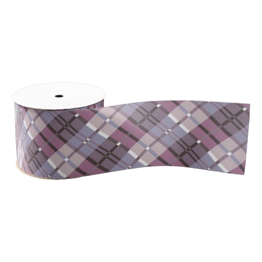 Modern Pset Pattern Plum and Lavender Grosgrain Lint (Spoel)