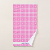 Modern Pset Pink Heart Collectie Bad Handdoek (Handdoek)