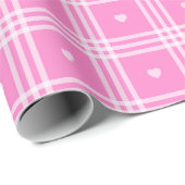 Modern Pset Pink Heart Collectie Cadeaupapier (Rol Hoek)