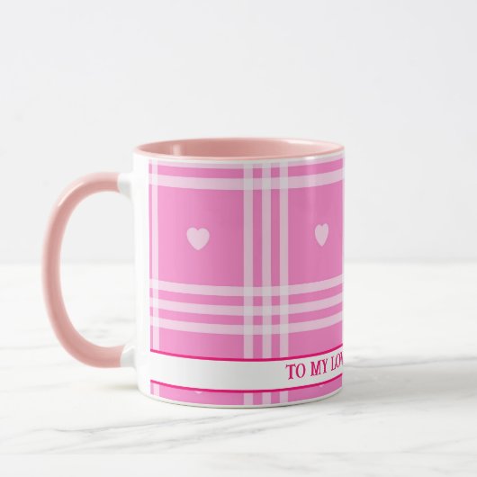 Modern Pset Pink Heart Collectie Mok (Links)