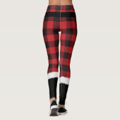 Modern Pset Santa Costume Cute Funny Kerstle Leggings (Achterkant)
