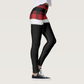 Modern Pset Santa Costume Cute Funny Kerstmis Leggings (Rechts)