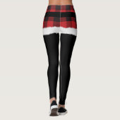 Modern Pset Santa Costume Cute Funny Kerstmis Leggings (Achterkant)