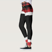 Modern Pset Santa Costume Cute Funny Kerstmis Leggings (Links)