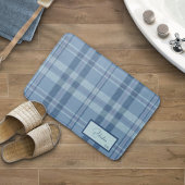 Modern Pset Sky Blue Bath Mat