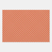 Modern Pset White Stripes Polkadots Pattern Inpakpapier Vel (Voorkant 2)