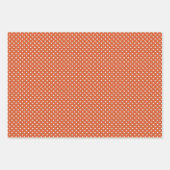 Modern Pset White Stripes Polkadots Pattern Inpakpapier Vel (Voorkant)