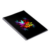 Modern Psychedelic Style Rainbow Petals Notitieboek (Rechterzijde)