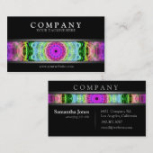 Modern Psychedelic Wormhole Visitekaartje (Voorkant / Achterkant)