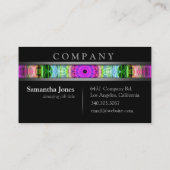 Modern Psychedelic Wormhole Visitekaartje (Achterkant)