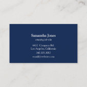 Modern pulling in mandala blauw visitekaartje (Achterkant)