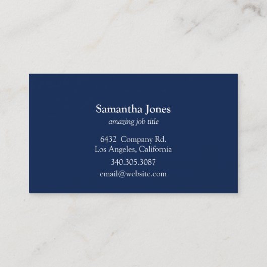 Modern pulling in mandala blauw visitekaartje (Achterkant)