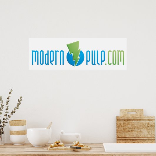 Modern Pulp Logo Poster (Keuken)