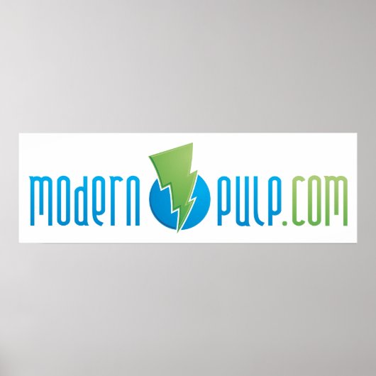 Modern Pulp Logo Poster (Voorkant)