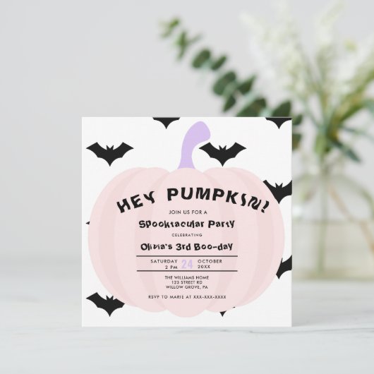 Modern Pumpkin Halloween ieder jaar van de dag Kaart (Staand voorkant)