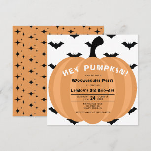 Modern Pumpkin Halloween ieder jaar van de dag Kaart