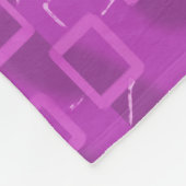 Modern Pumpkin on Purple Geometric Fleece Blanket Deken (Hoek)