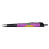 Modern Pumpkin on Purple Geometric Pen (Bovenkant)