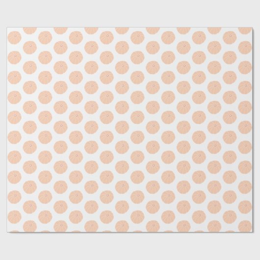 Modern Pumpkin Pattern Oranje White Cadeaupapier (Vlak)