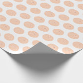 Modern Pumpkin Pattern Oranje White Cadeaupapier (Hoek)