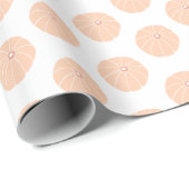 Modern Pumpkin Pattern Oranje White Cadeaupapier (Rol Hoek)