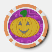 Modern Pumpkin Poker Chip (Achterkant)