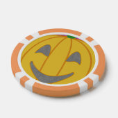 Modern Pumpkin Poker Chip (Enkel)
