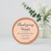 Modern Pumpkin Thanksgiving - Innodiging Kaart (Staand voorkant)