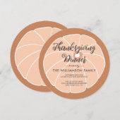 Modern Pumpkin Thanksgiving - Innodiging Kaart (Voorkant / Achterkant)