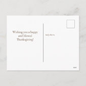 Modern Pumpkins Autumn Happy Thanksgiving Feestdagenkaart (Achterkant)