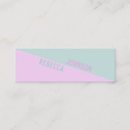 Modern Punchy Pastel Duotone - Visitekaartje (Voorkant)