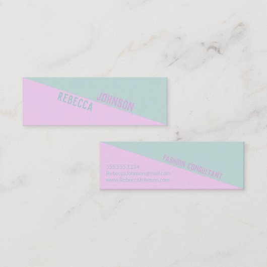Modern Punchy Pastel Duotone - Visitekaartje (Voorkant / Achterkant)