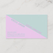Modern Punchy Pastel Duotone - Visitekaartje (Achterkant)