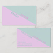 Modern Punchy Pastel Duotone - Visitekaartje (Voorkant / Achterkant)