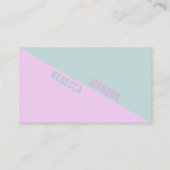 Modern Punchy Pastel Duotone - Visitekaartje (Voorkant)