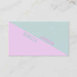 Modern Punchy Pastel Duotone - Visitekaartje