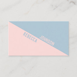 Modern Punchy Pastel Duotone - Visitekaartje