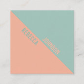 Modern Punchy Pastel Duotone - Visitekaartje (Voorkant)