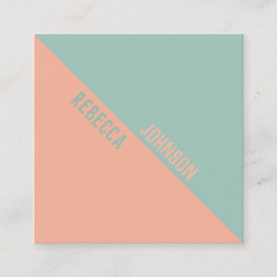Modern Punchy Pastel Duotone - Visitekaartje