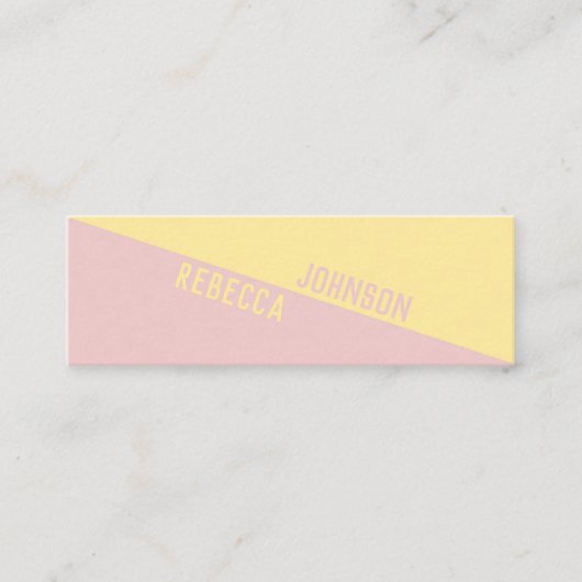 Modern Punchy Pastel Duotone - Visitekaartje (Voorkant)